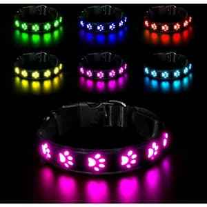 LED Waterproof Night Pet Collar — USB Rechargeable Safety Dog Collar
