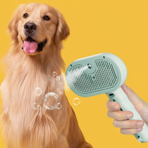 Self-Cleaning Pet Comb with Mist Spray
