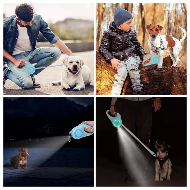 Retractable Luminous Automatic Pet Leash for Outings
