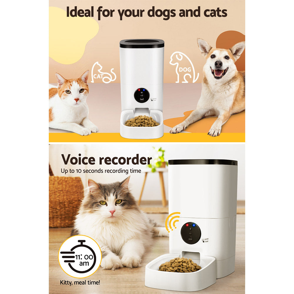Pet Feeder — Voice recorder up to 10 seconds — Ideal for dogs and cats
