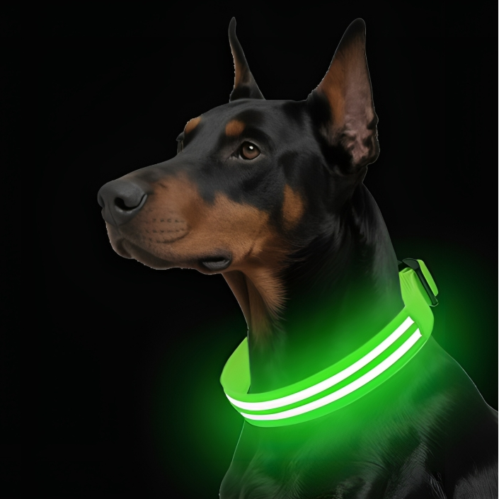 LED Waterproof Night Pet Collar with Lighting