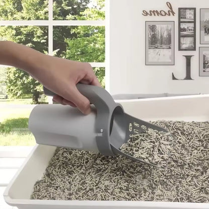 Large Capacity Litter Shovel and Waste Bin for Cats