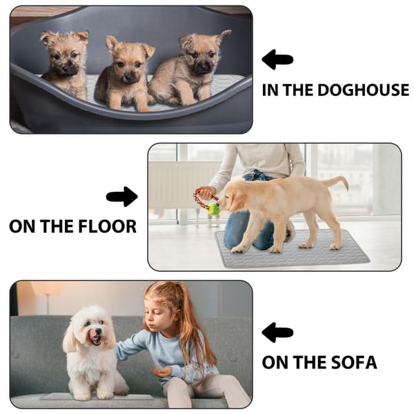 Self-Cooling Dog Mat - folded for storage