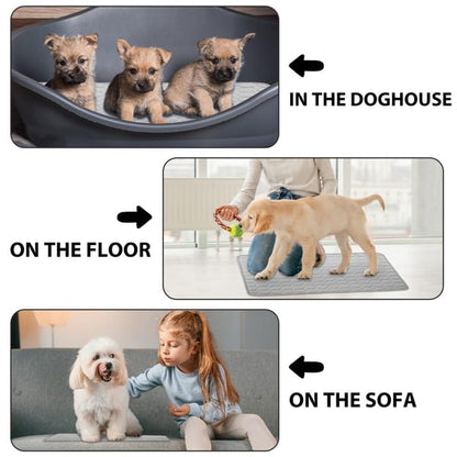 Self-Cooling Dog Mat - folded for storage