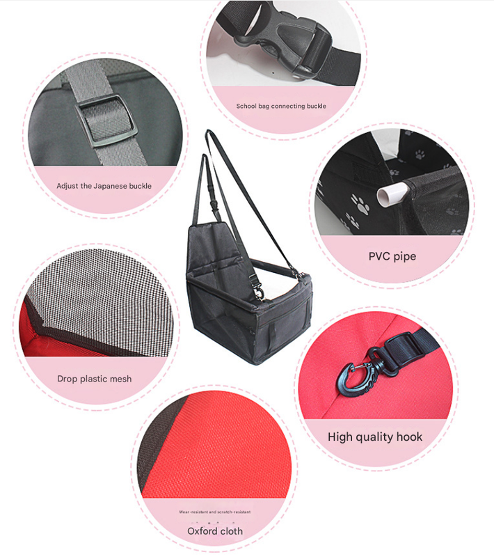 Dog car booster seat features and colour options