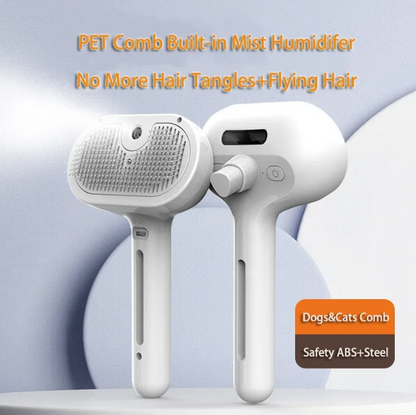 Self-Cleaning Pet Comb with Mist Spray